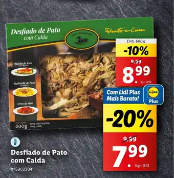 Lidl Desfiado de Pato com Calda promoção