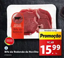Lidl Bife do Redondo de Novilho promoção