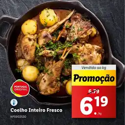 Lidl Coelho Inteiro Fresco promoção