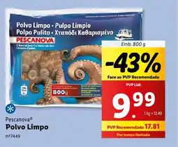 Lidl Pescanova Polvo Limpo promoção