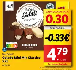 Lidl Bon Gelati Gelado Mini Mix Clássico XXL promoção