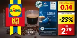 Lidl Bellarom Cápsulas de Café Intenso promoção