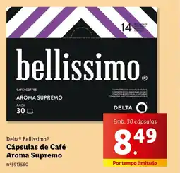 Lidl Delta Bellissimo Cápsulas de Café Aroma Supremo promoção