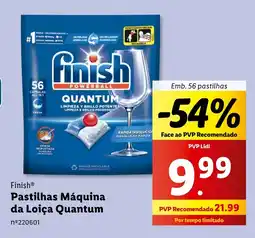 Lidl Finish Pastilhas Máquina da Loiça Quantum promoção