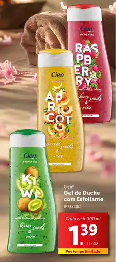 Lidl Cien Gel de Duche com Esfoliante promoção