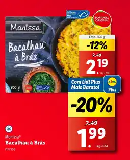 Lidl Monissa Bacalhau à Brás promoção