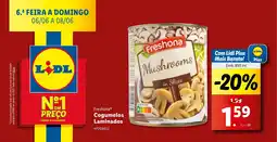 Lidl Freshona Cogumelos Laminados promoção
