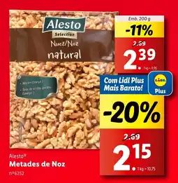 Lidl Alesto Metades de Noz promoção