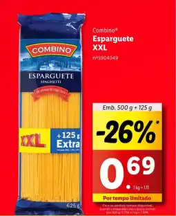 Lidl Combino Esparguete XXL promoção