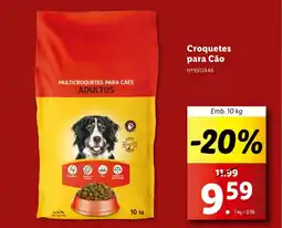 Lidl Croquetes para Cão promoção