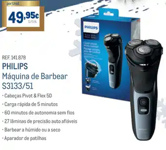 Makro Philips Máquina de Barbear S3133/51 promoção