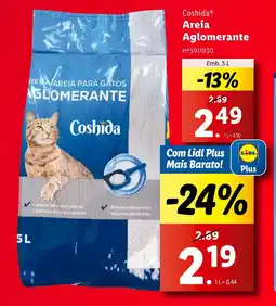 Lidl Coshida Areia Aglomerante promoção