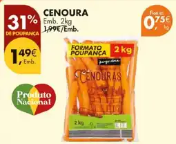 Pingo Doce Cenoura promoção