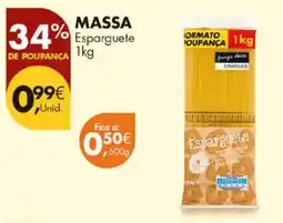 Pingo Doce Massa esparguete promoção