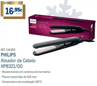 Makro Philips Alisador de Cabelo HP8321/00 promoção