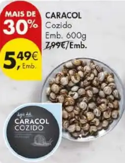 Pingo Doce Caracol cozido promoção