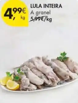 Pingo Doce Lula inteira a granel promoção