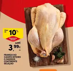 Continente Frango do campo inteiro c/miúdos continente seleção promoção