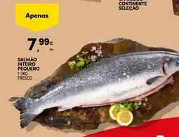 Continente Salmão inteiro pequeno promoção