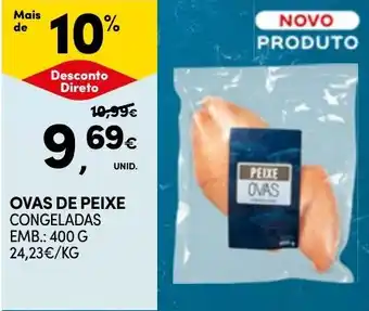 Continente Ovas de peixe congeladas promoção