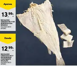 Continente Bacalhau crescido de 1 da noruega asa branca salgado seco inteiro promoção