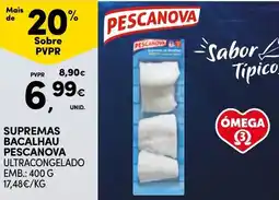 Continente Supremas bacalhau pescanova ultracongelado promoção