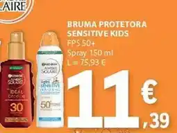 E.Leclerc Bruma - protetora sensitive kids fps 50+ promoção