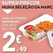 E.Leclerc Asas de frango - marinadas promoção