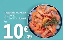 E.Leclerc Camarão cozido promoção