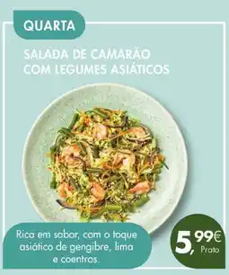 Pingo Doce Salada de camarão com legumes asiáticos promoção
