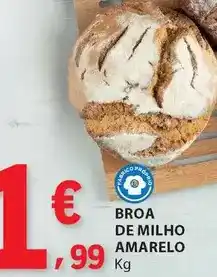 E.Leclerc Broa de milho amarelo promoção