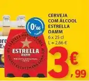 E.Leclerc Estrella damm - cerveja com alcool promoção