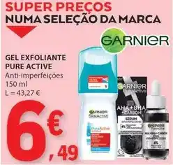 E.Leclerc Garnier - gel exfoliante pure active promoção