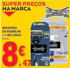 E.Leclerc Maquina de barbear + 1 recarga promoção