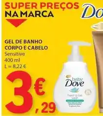 E.Leclerc Dove - gel de banho corpo e cabelo promoção