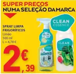 E.Leclerc Essence - spray limpa frigorificos promoção