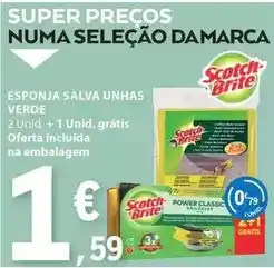 E.Leclerc Scotch-brite - esponja salva unhas verde promoção