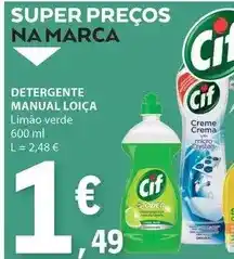 E.Leclerc Cif - detergente manual loica promoção