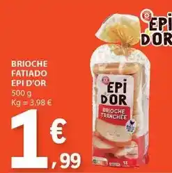 E.Leclerc Brioche fatiado epi d'or promoção