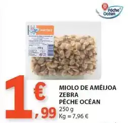 E.Leclerc Miolo de ameijoa zebra promoção