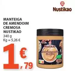 E.Leclerc Manteiga de amendoim cremosa promoção