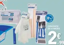 E.Leclerc Conjunto de 4 pincéis promoção
