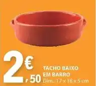 E.Leclerc Dim - tacho baixo em barro promoção