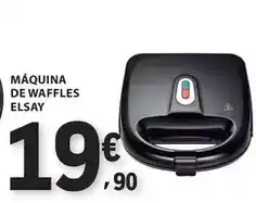 E.Leclerc Maquina de waffles elsay promoção