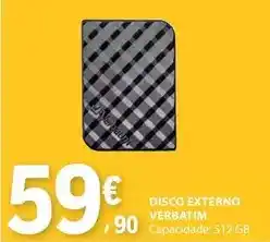 E.Leclerc Verbatim - disco externo promoção