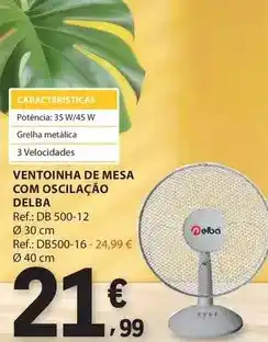 E.Leclerc com - ventonha de mesa com oscilacao promoção