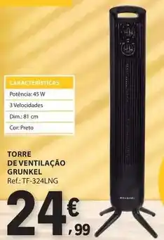 E.Leclerc Dim - torre de ventilação grunkel promoção