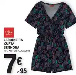 E.Leclerc Jardineira curta senhora promoção