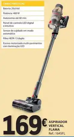 E.Leclerc com - aspirador vertical flama promoção