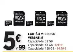 E.Leclerc Verbatim - cartão micro sd promoção